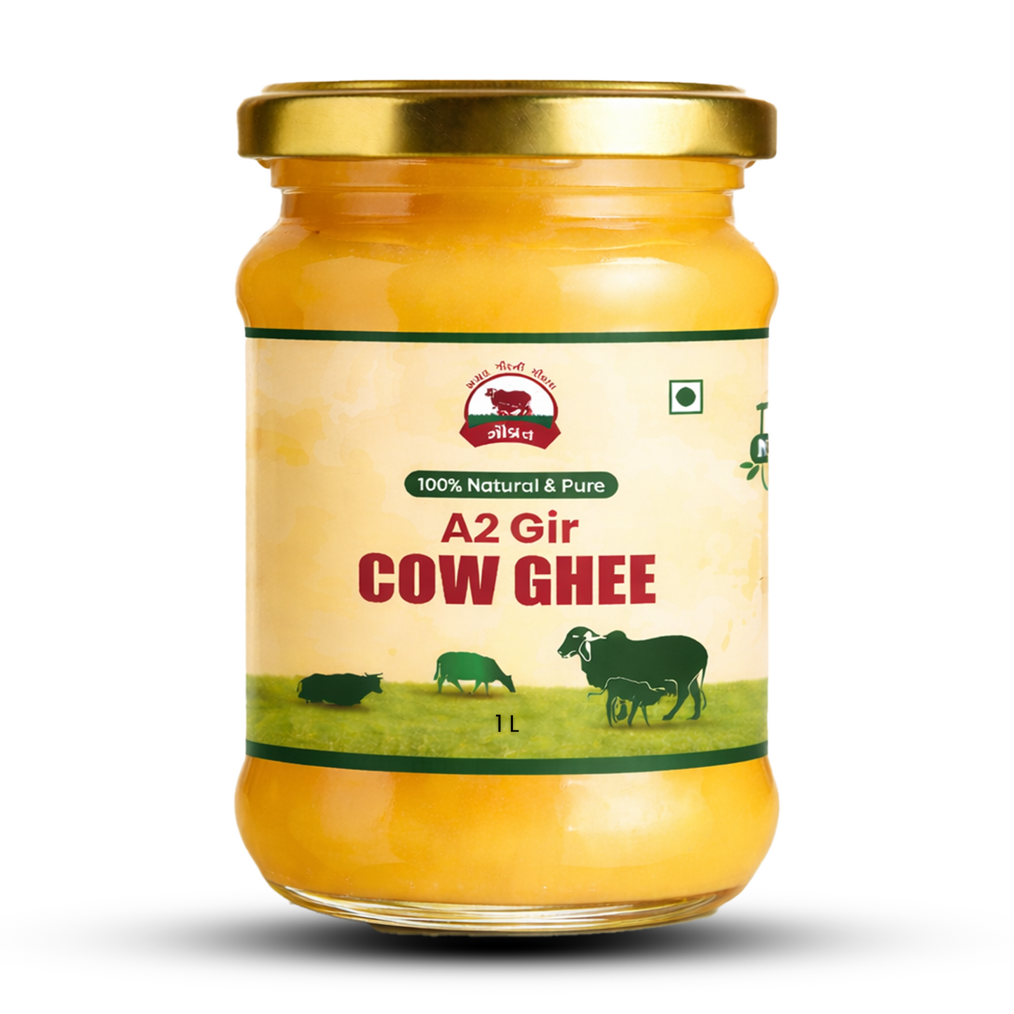 Gir Cow A2 Ghee – 1L (Jar) 