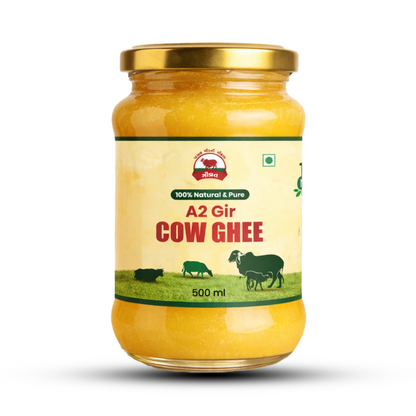Gir Cow A2 Ghee – 500ml (Jar) 