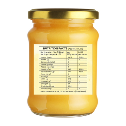 Gir Cow A2 Ghee – 500ml (Jar) 